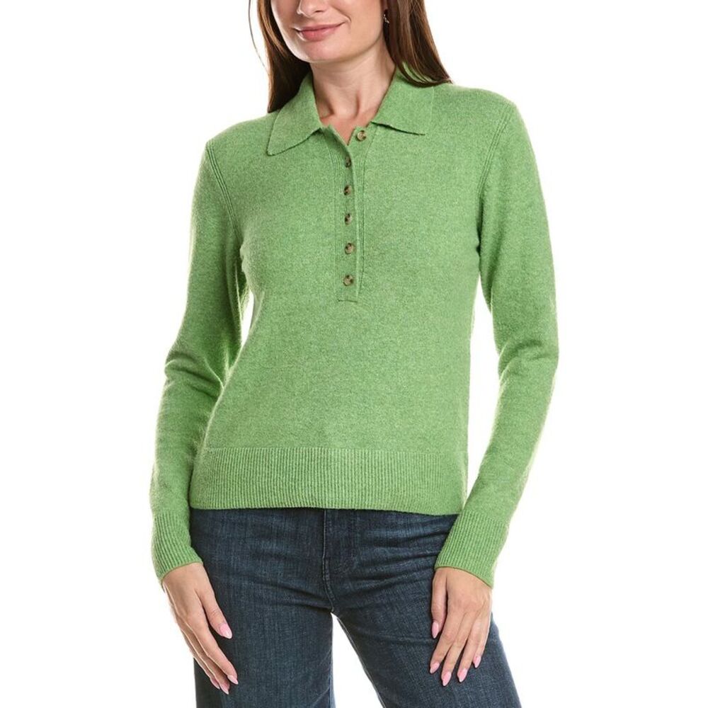 Michael Stars Womens Margie Polo Sweater, Blue